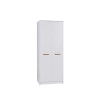 GARDEROBENSCHRANK KLEIDERSCHRANK GRANT G13 WEIß 75/195/54 - Weiß, Holzwerkstoff (75/195/54cm) - Marmex Möbel