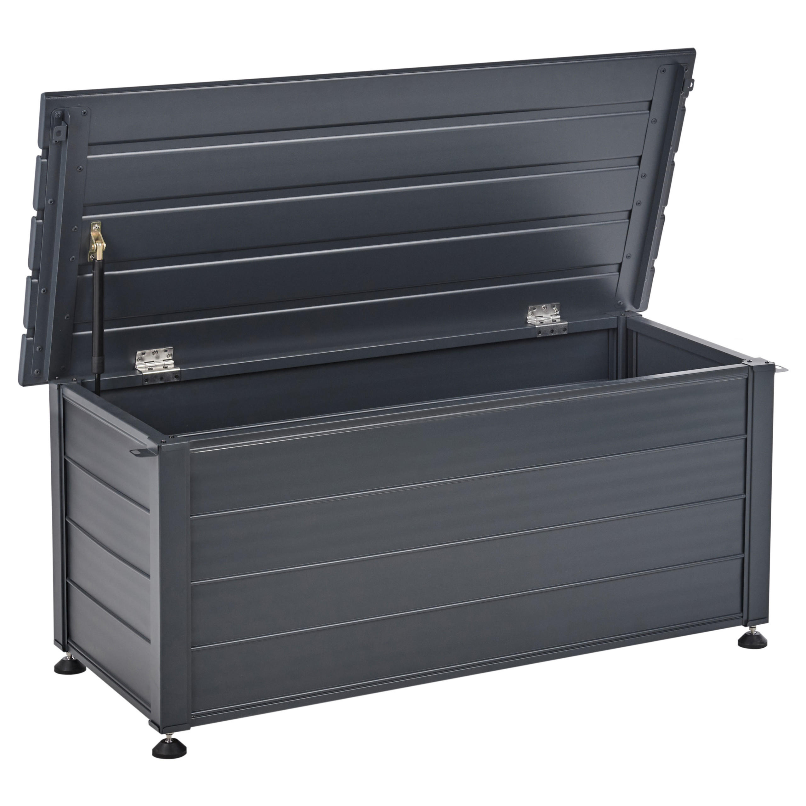 AUFBEWAHRUNGSBOX Grau Campalto - Grau, Metall (113/52/50cm) - Beliani