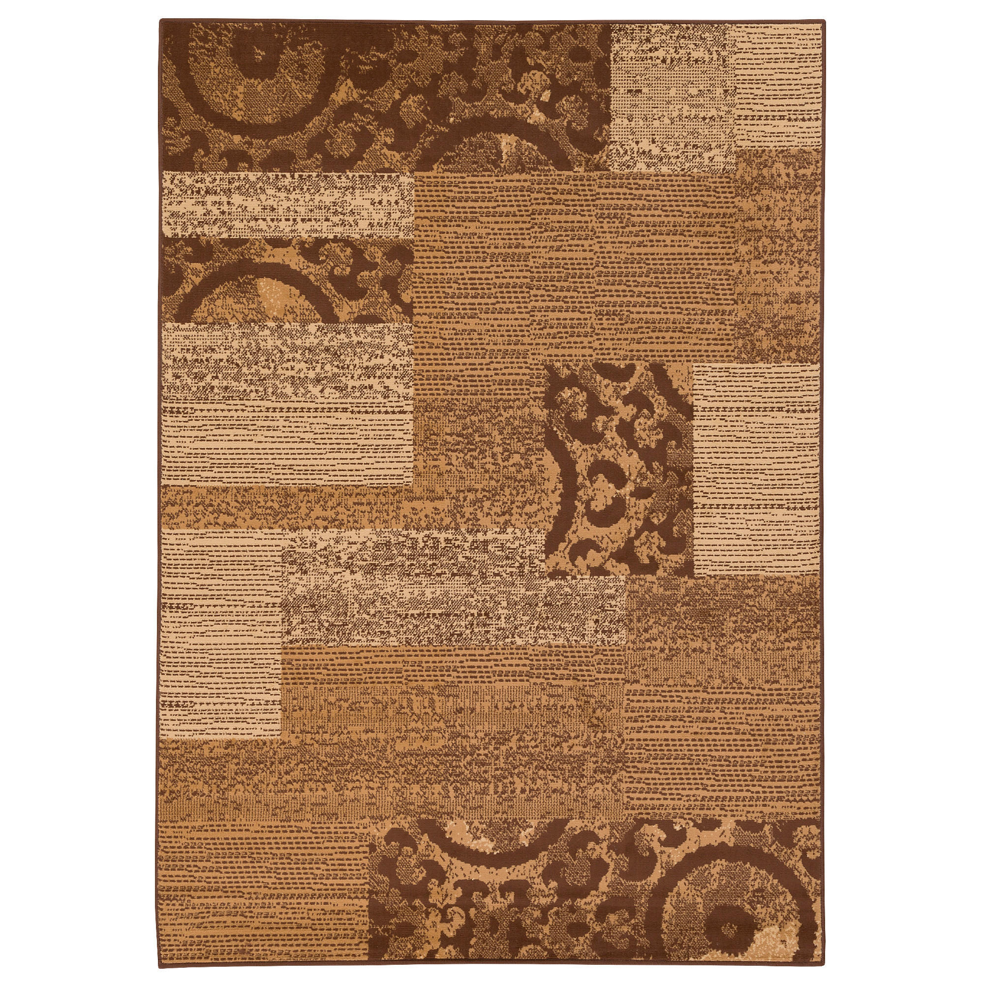 TEPPICH TRENDLINE PATCHWORK - Beige, Textil (120/170cm) - Pergamon