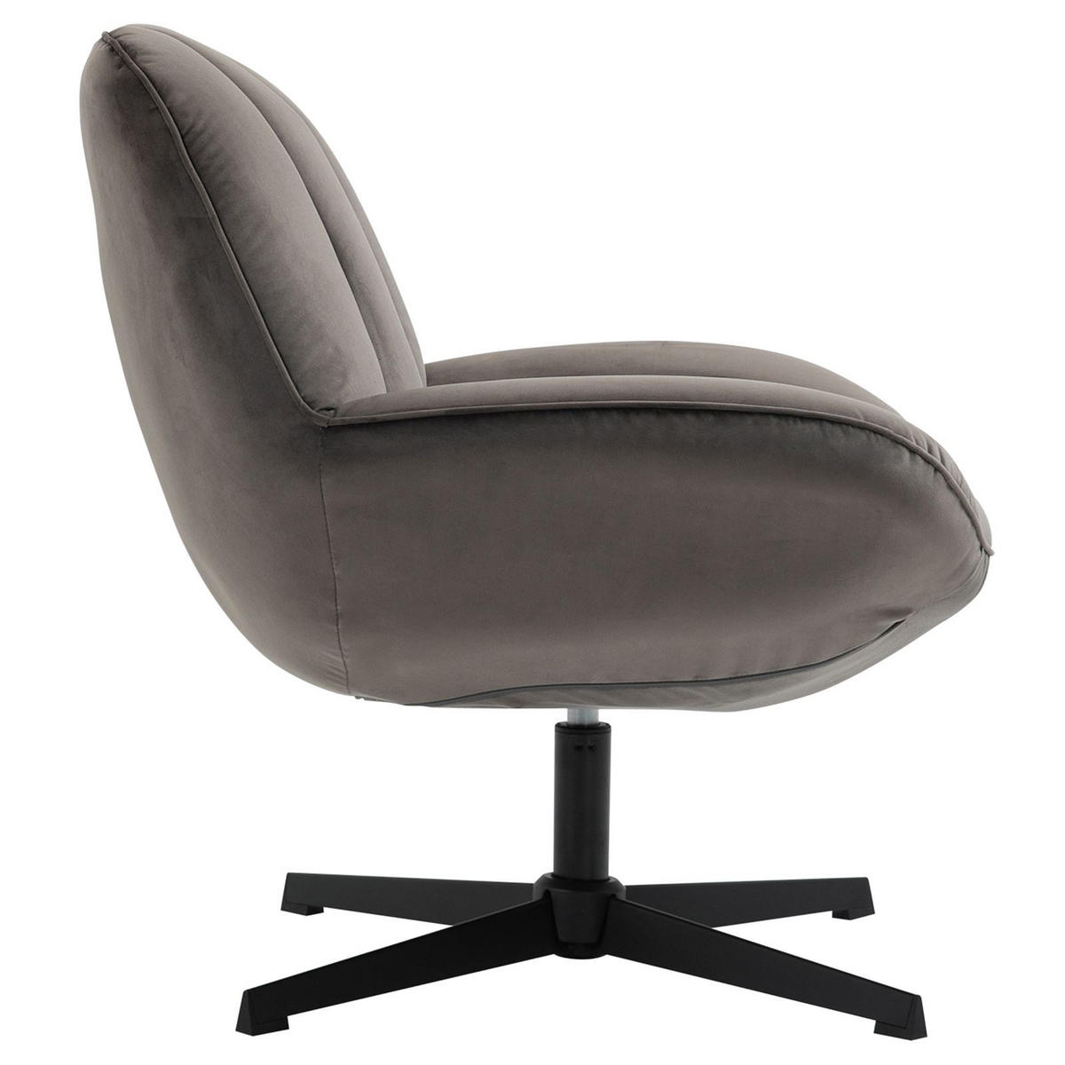 SESSEL TINOS - Dunkelgrau, Textil (72/78/75cm) - CARO-Möbel