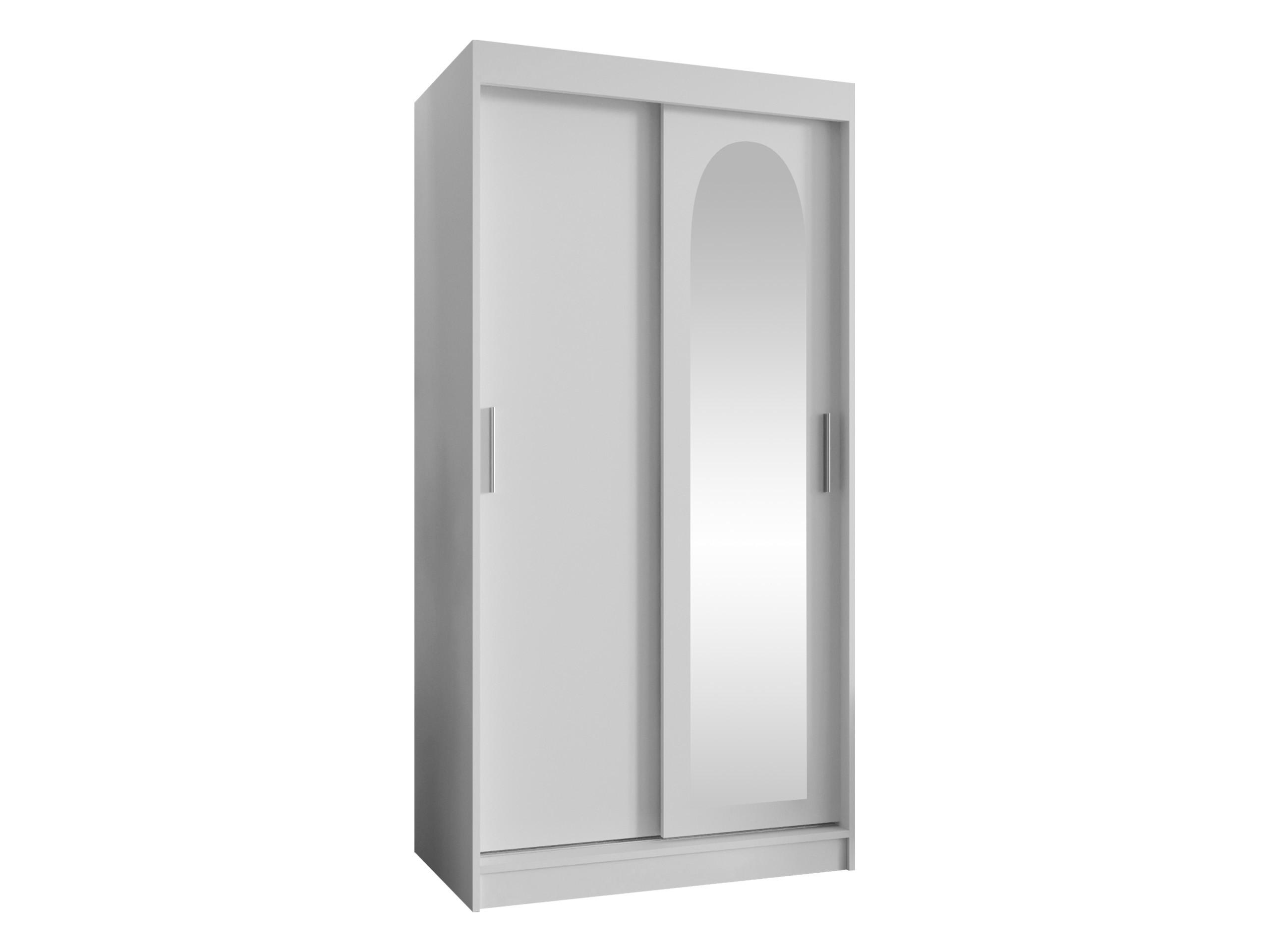 MIRJAN24 SCHWEBETÜRENSCHRANK Weiß 100cm × 62cm × 200cm