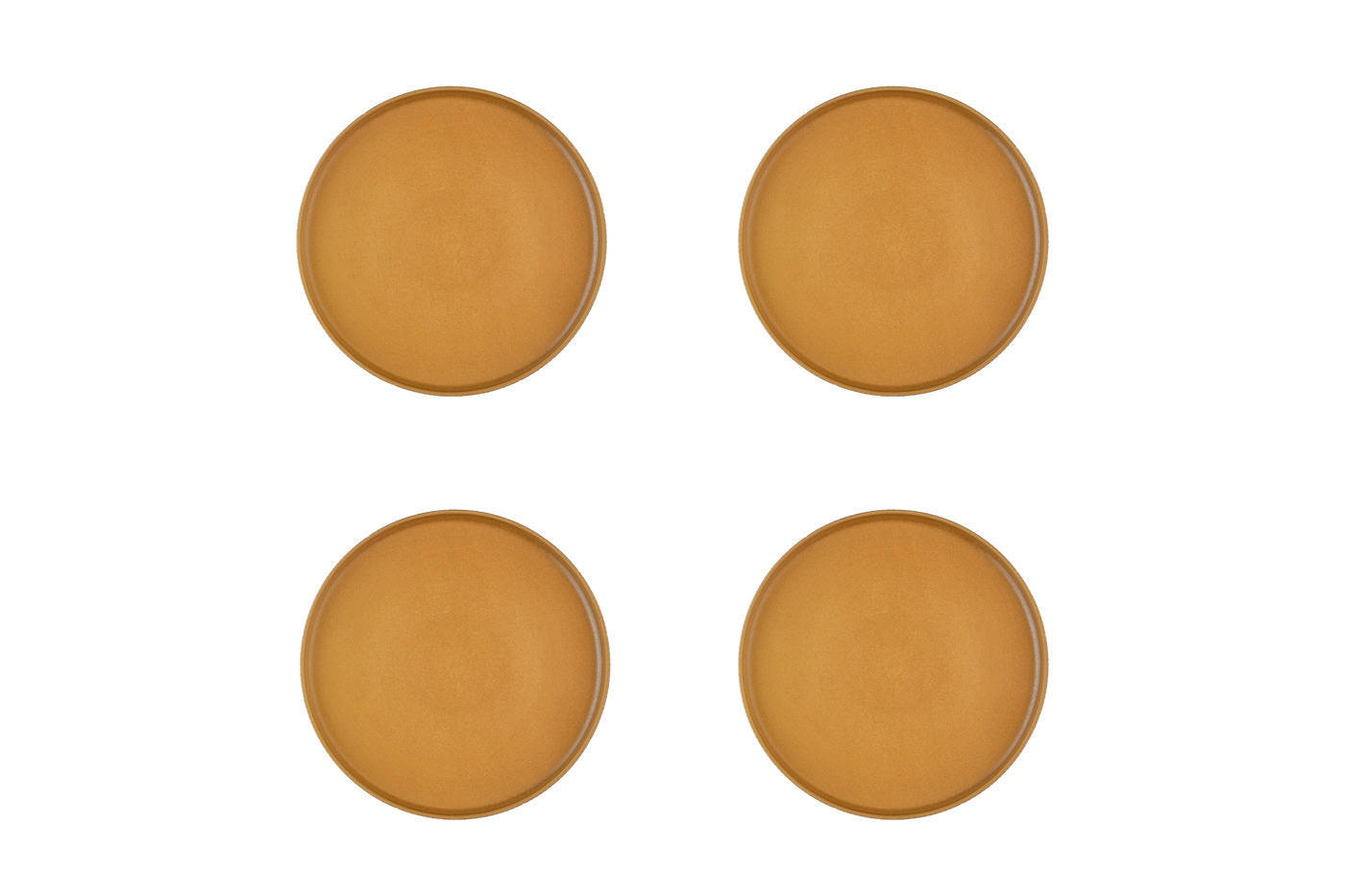 TELLER Scandi Ø21,5cm - 4er-Set - Ocre - Gelb, Keramik (21.5cm) - Björn