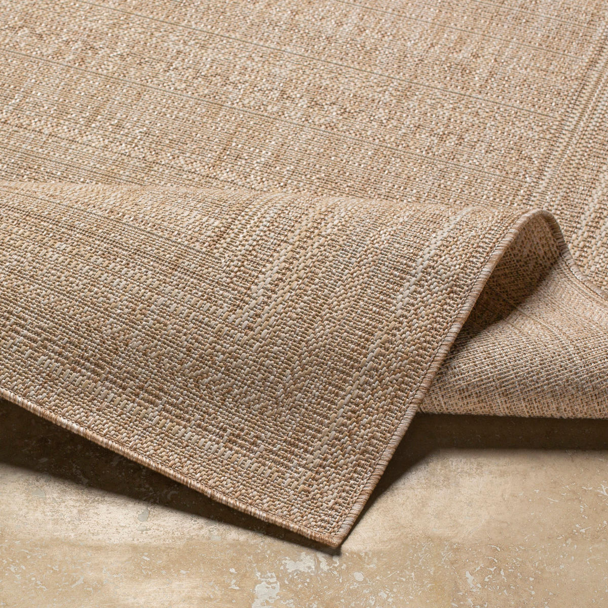 OUTDOORTEPPICH Jute-Optik 200/275 cm Beige - Braun, Kunststoff/Textil (200/275cm) - LIVABLISS
