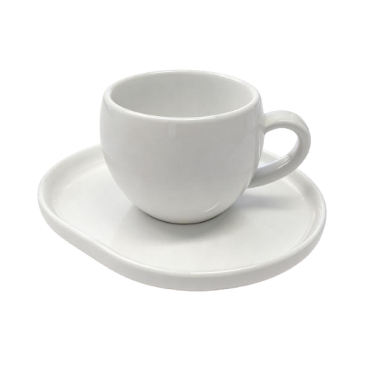 KAFFEETASSEN SET AURA Set weiss 12 tlg. - Weiß, Keramik (38/10/38cm) - Mulex