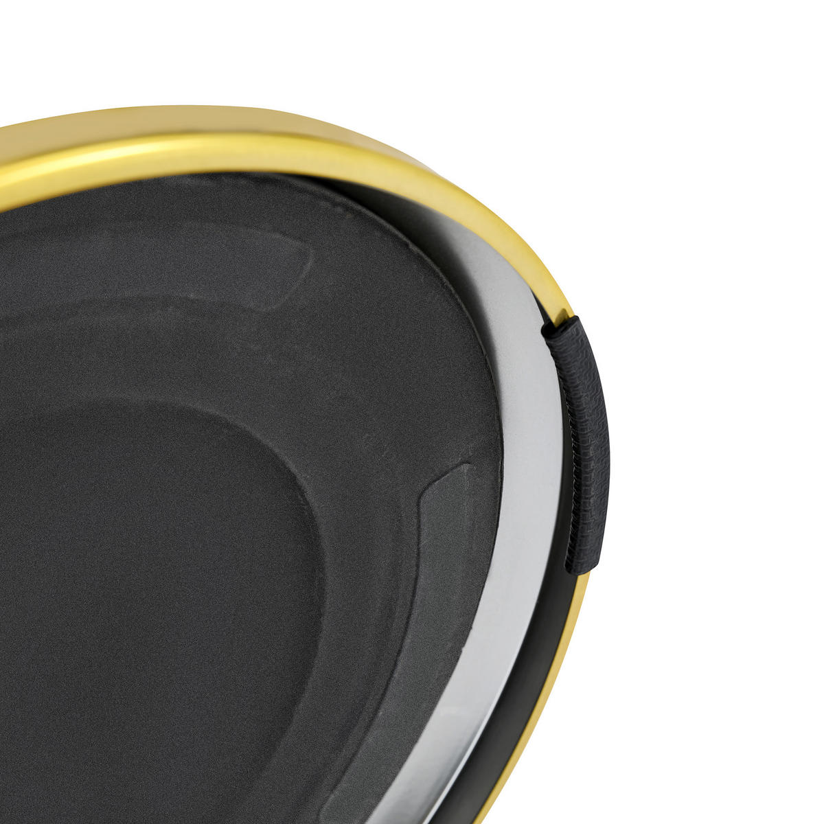 BEISTELLTISCH DE-37360 rund mit Glasplatte und geschwungenem Sockel Gold - Goldfarben, Metall (50/50/51.5cm) - ComfortXL