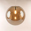 GALERIELAMPE Orb 5m Abhängung Chrom/Amber Ø 40cm - Chromfarben, Glas (40/40/40cm) - s.luce