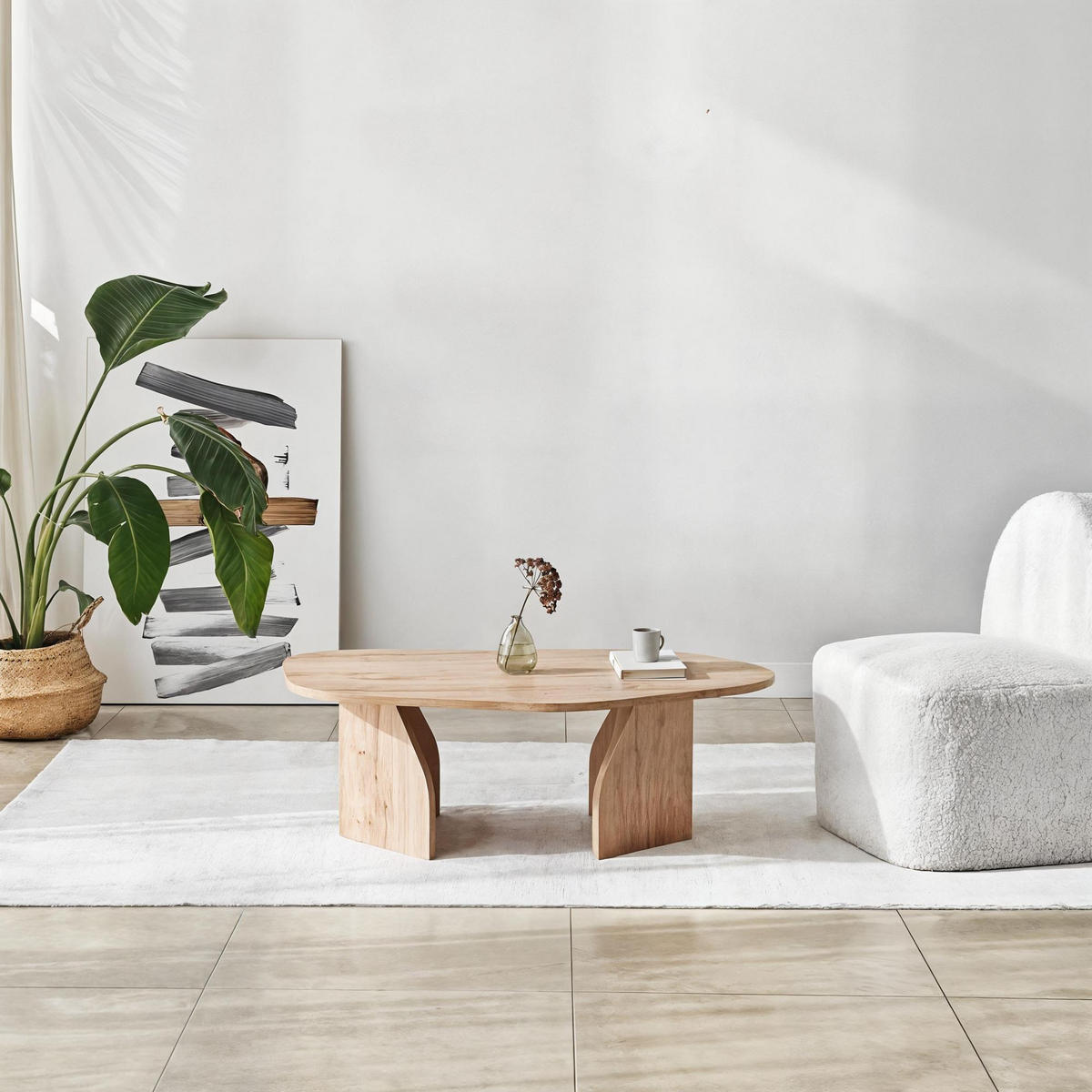 COUCHTISCH rock Braun - Braun, Holz (100/60/35cm) - Habitat Garten