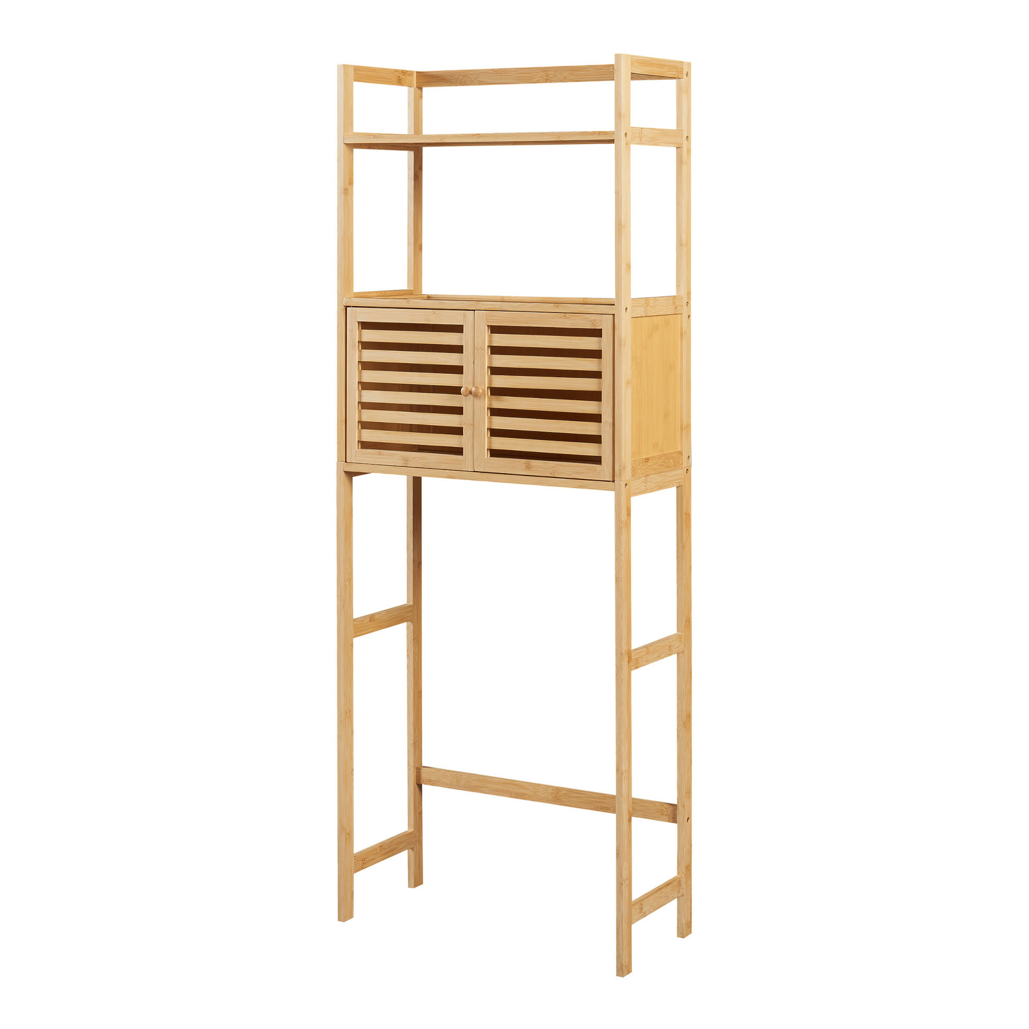 TOILETTENREGAL Haugesund - Naturfarben, Holz (60/157.5/25.5cm) - [en.casa]