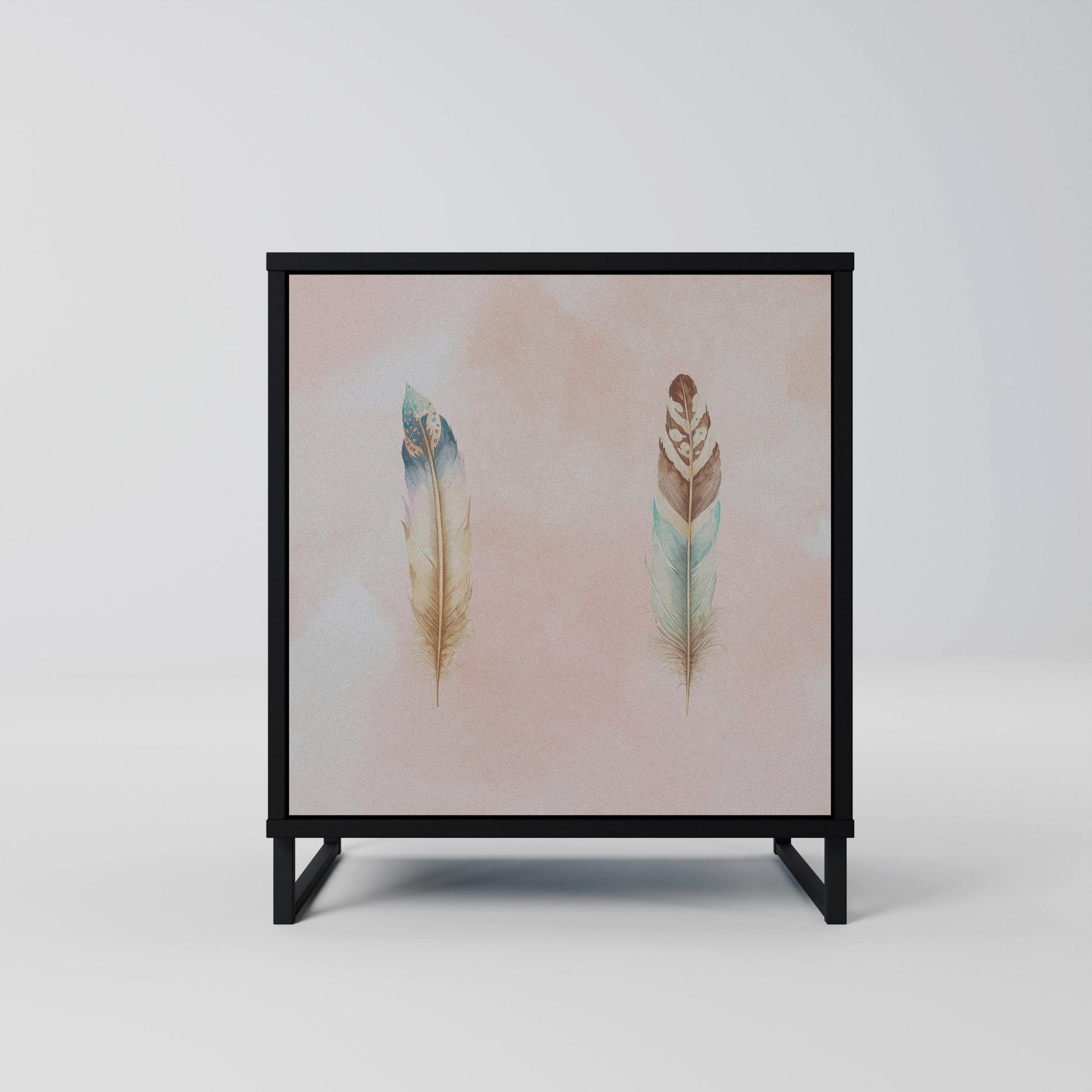 SpaceRebels Sideboard Schwarz 57.5x67.5x42 cm