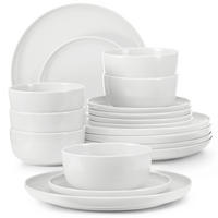 TAFELSERVICE VICTO Schüssel 6 Personen 18-tlg - Weiß, Keramik (27/2/27cm) - KONSIMO®