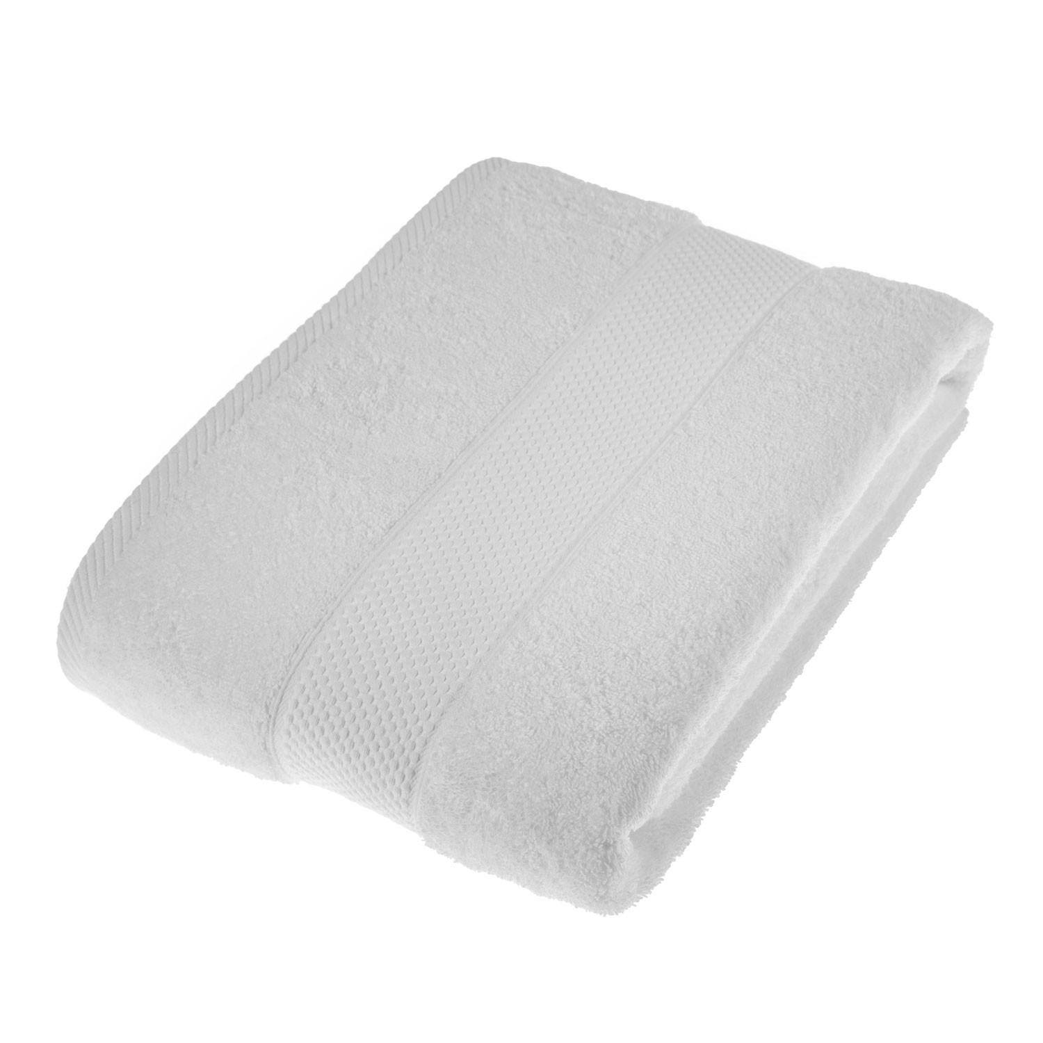 BADETUCH Essential weiß 100/150 cm - Weiß, Textil (100/150cm) - Homescapes