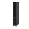 APOTHEKERSCHRANK R-Line Schwarz Hochglanz 30 cm - Schwarz Hochglanz/Anthrazit, Holzwerkstoff (30/207/57.2cm) - Vicco