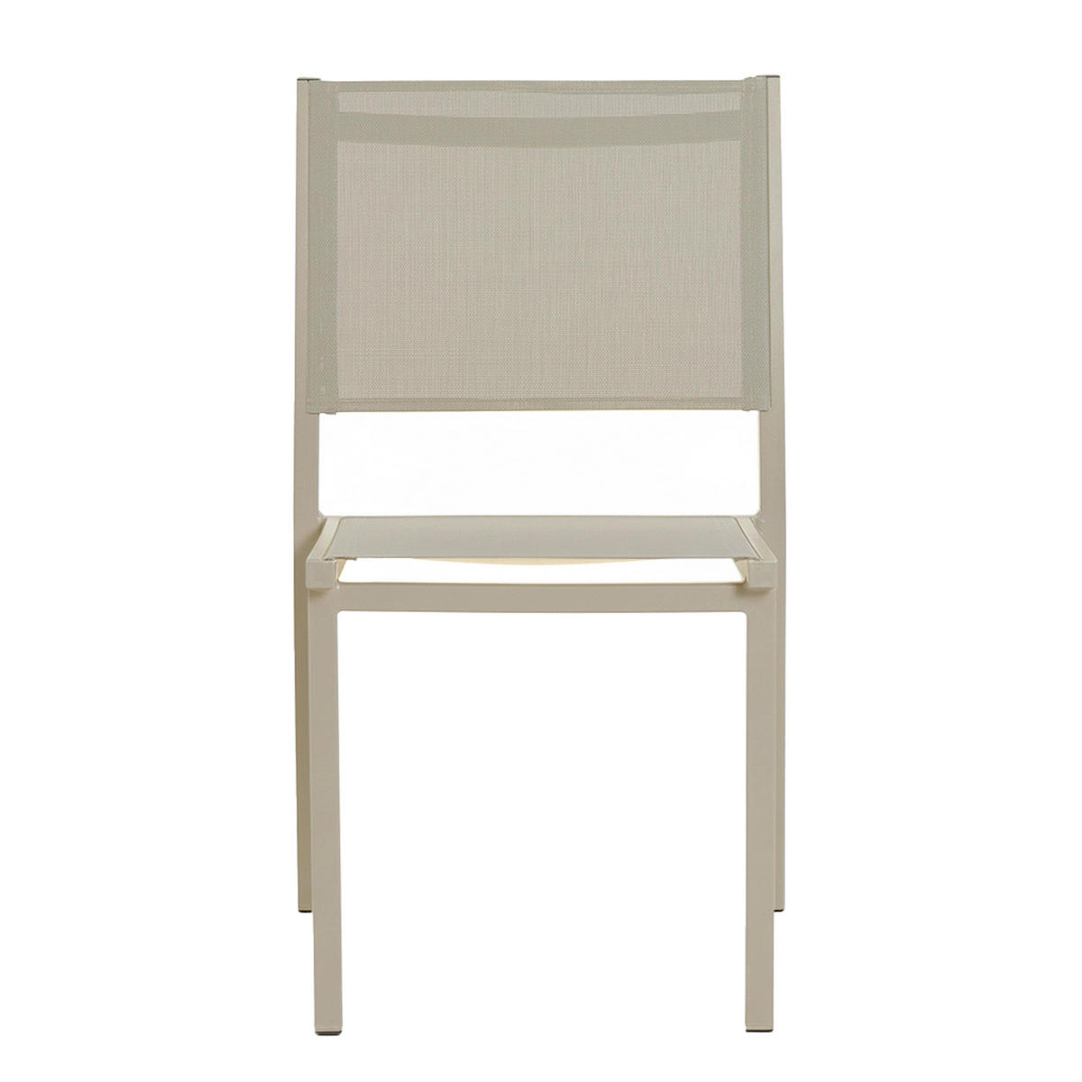 GARTENSTUHL, Beige - Beige, Metall (48/87/60cm) - Oviala