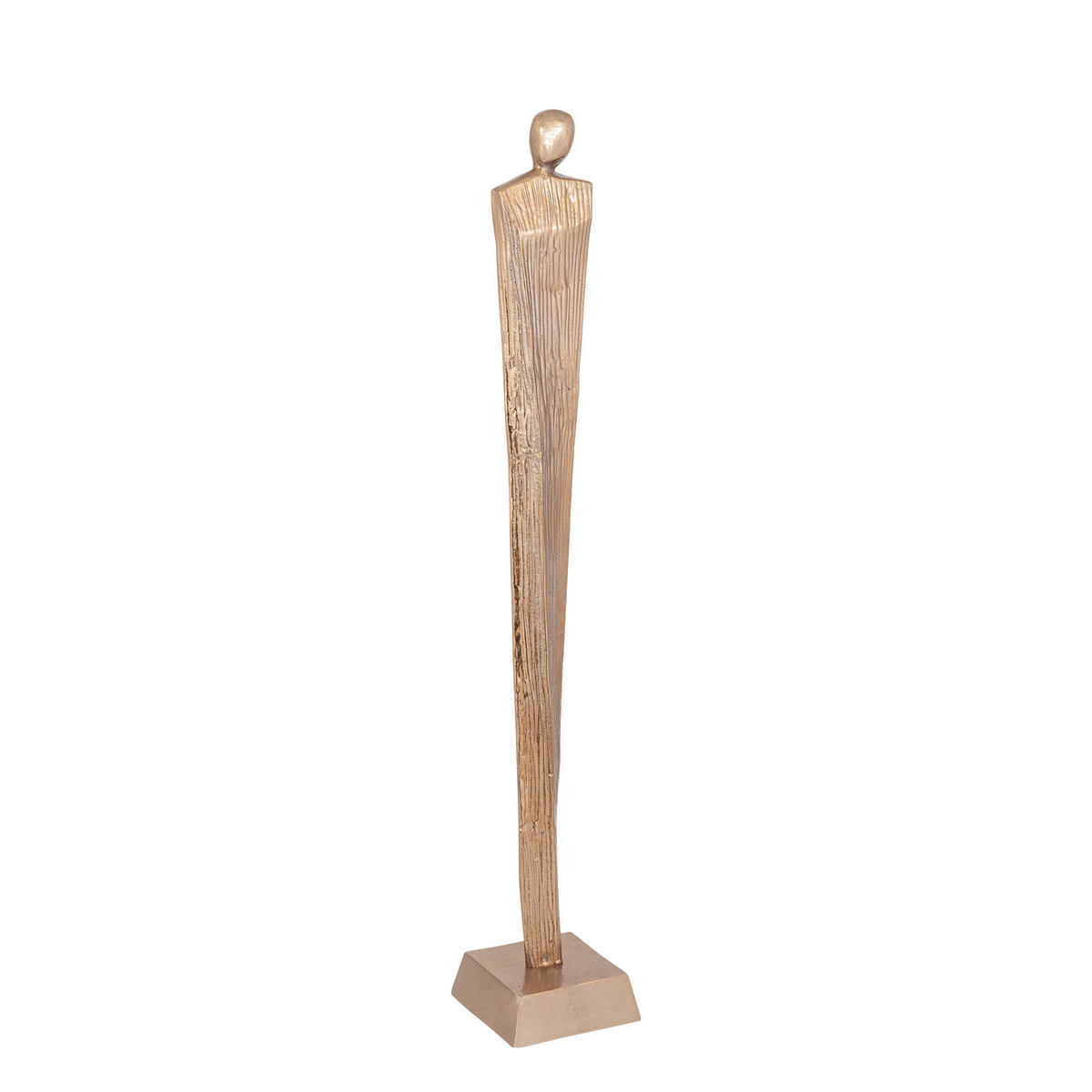SKULPTUR Symon Braun 16/16/103cm - Braun, Metall (16/103/16cm) - PTMD Collection