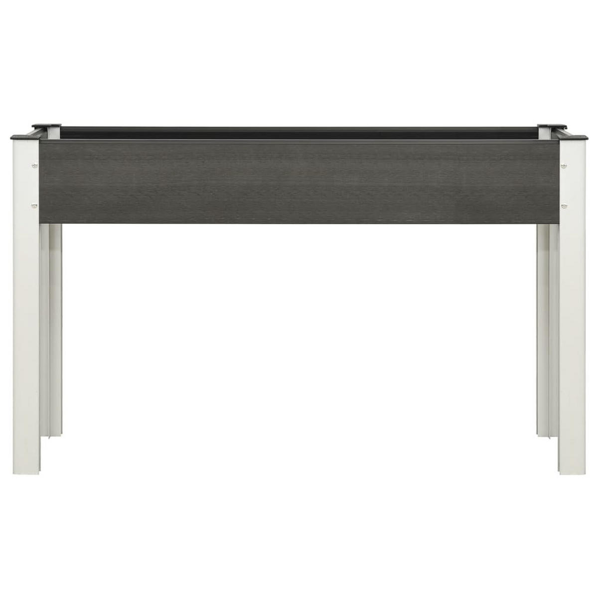 GARTEN-HOCHBEET Grau 120x40x75 cm WPC - Grau, Kunststoff (120/75/40cm) - furnicato