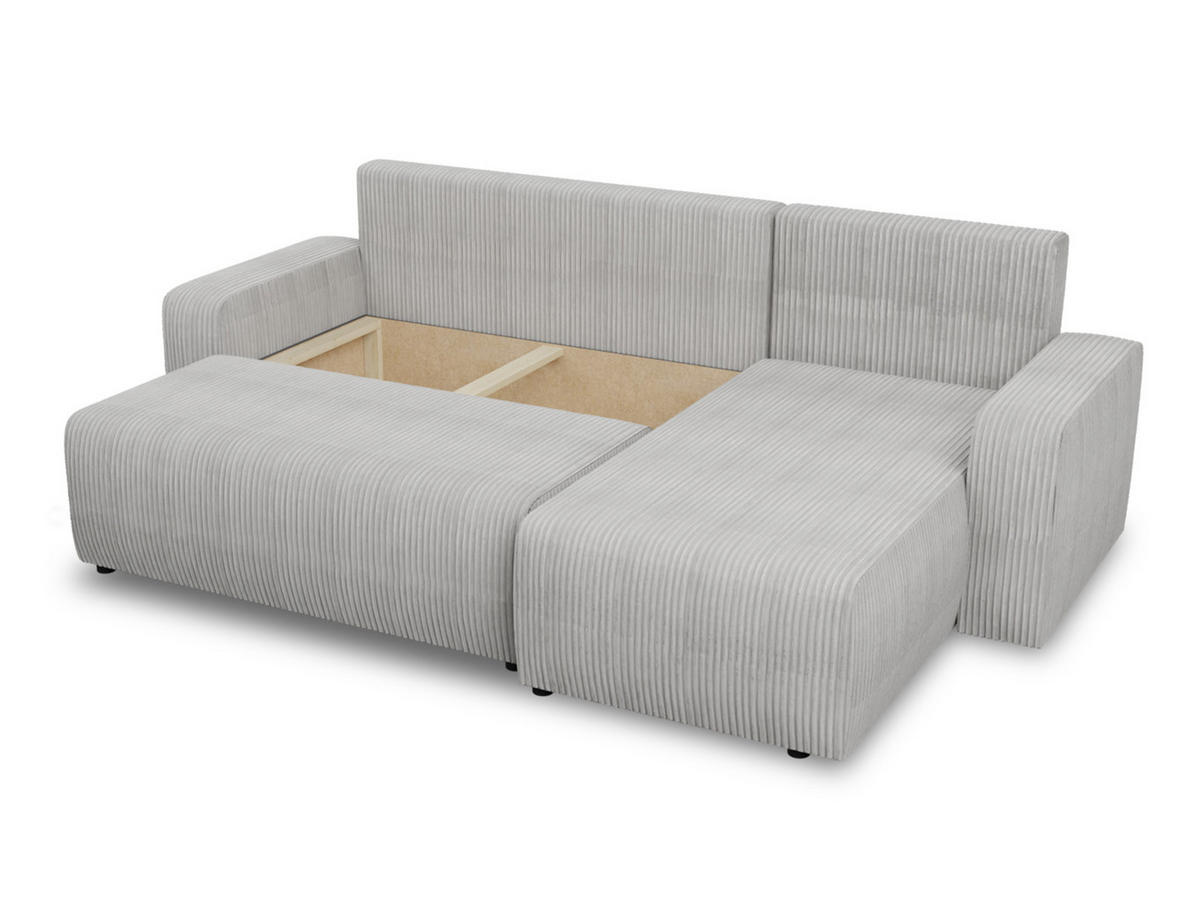 ECKSOFA Roma L - Grün, Holz/Textil (236/150cm) - Sofnet