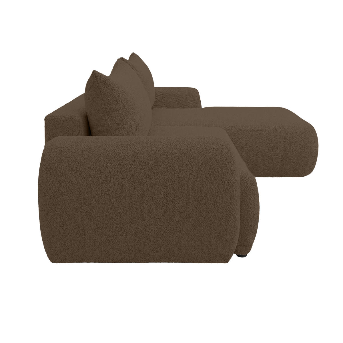 ECKSOFA MUNDUK II mit Schlaffunktion, Braun - Braun, Textil (260/184cm) - Fedve