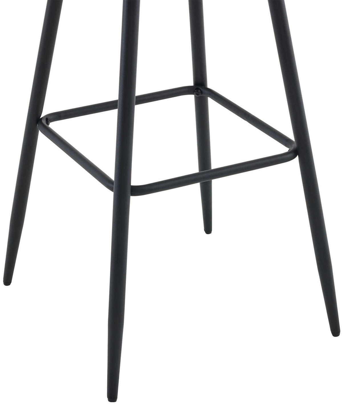 BARHOCKER Samt dunkelgrau - Dunkelgrau/Schwarz, Textil/Metall (47/106/52cm) - CLP