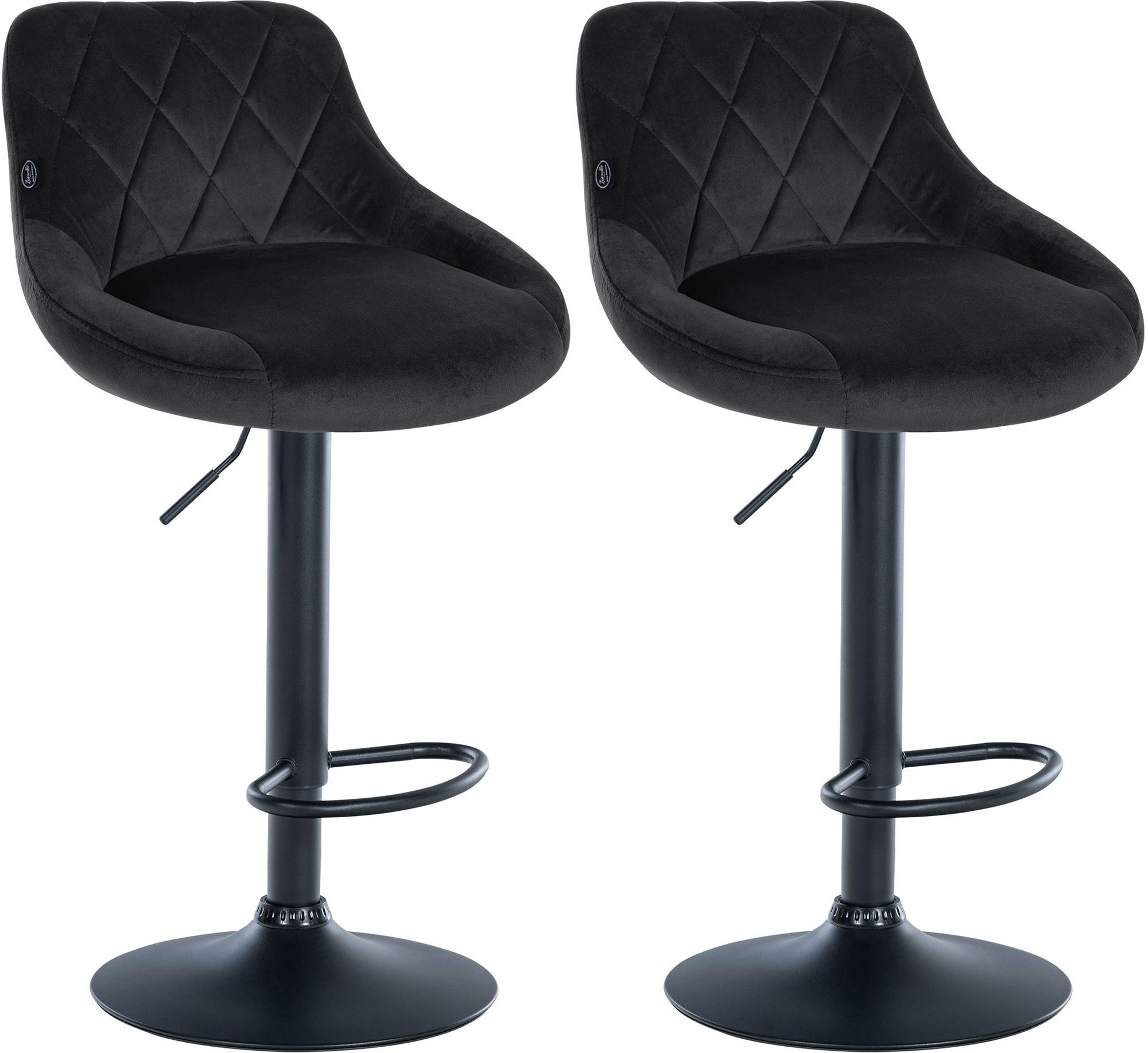 Deluke Barhocker Schwarz 46x83x49 cm