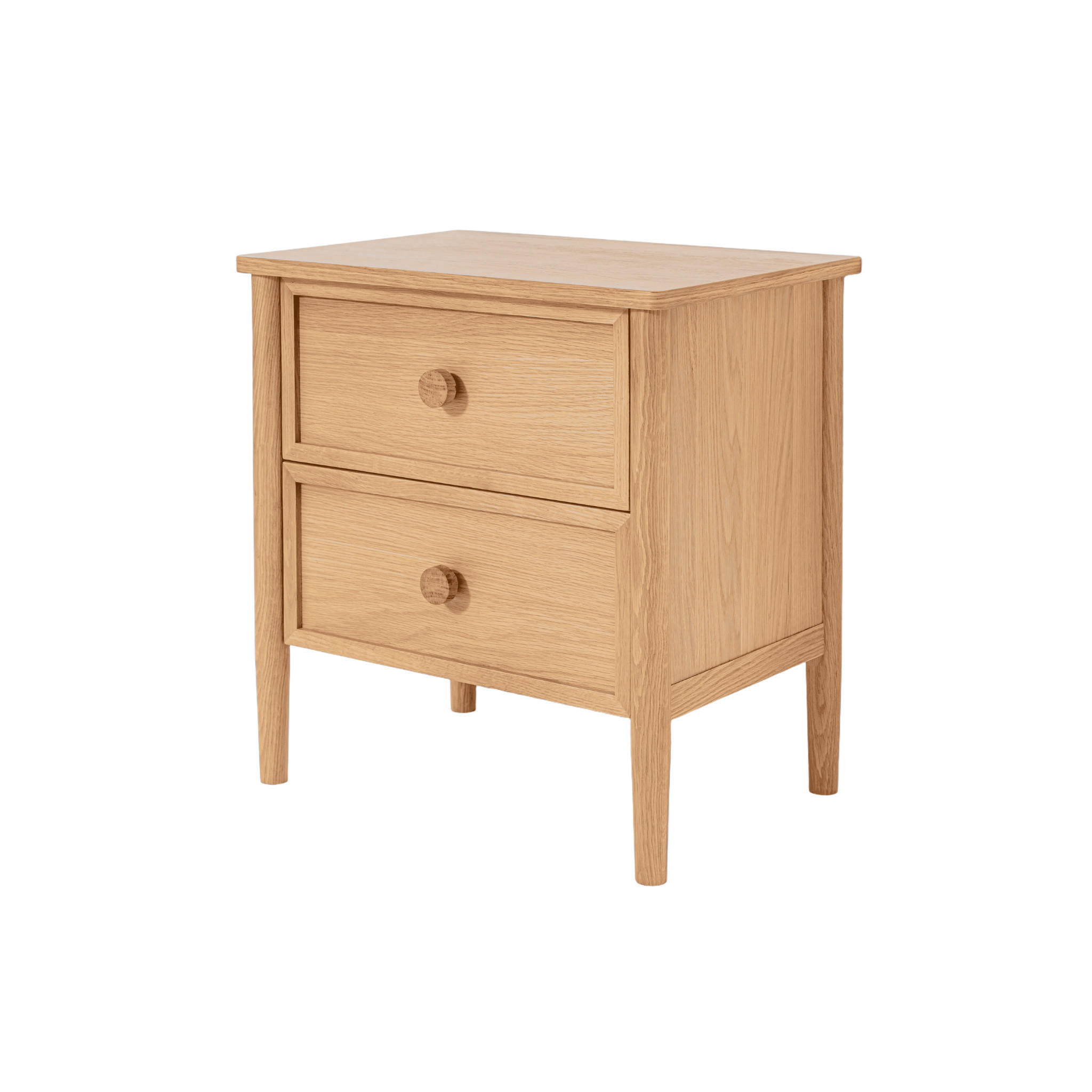 NACHTTISCH Rose, Eiche - Beige, Holz (58/60/40cm) - WOODEK