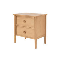 NACHTTISCH Rose, Eiche - Beige, Holz (58/60/40cm) - WOODEK
