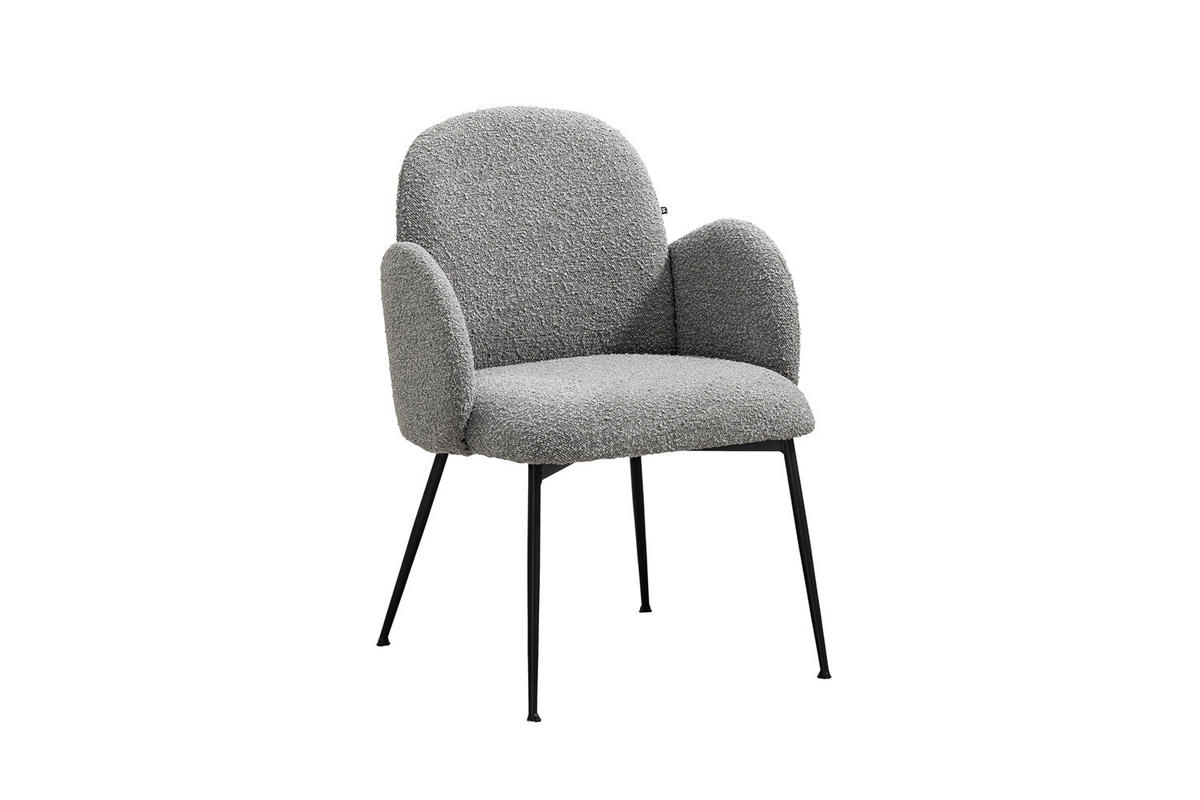 ESSZIMMERSTUHL DEON Grau Webstoff - Grau, Textil (59/84/62cm) - KAWOLA