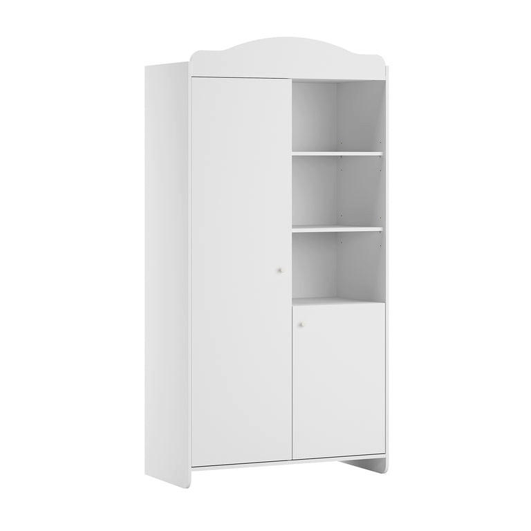 ORMAR 2 vrata Megeve Bijeli - bijela, drvni materijal (100/199/50.1cm) - Petits-meubles