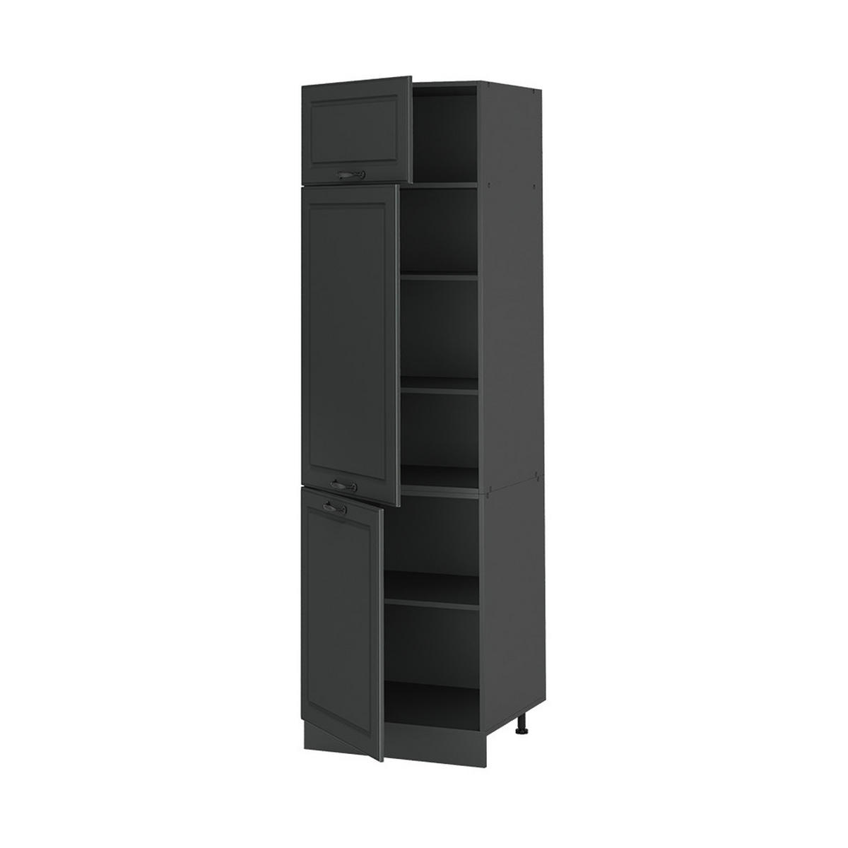 DULAP ÎNALT R-Line, Casă de țară antracit/antracit, 60 cm - antracit, compozit lemnos (60/206.8/57.2cm) - Vicco