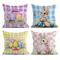 KISSENBEZÜGE 45 x 45 cm 4er Set Ostermotiv - Multicolor, Textil (40/40cm)