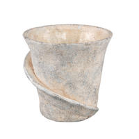 TOPF Iiona Beige 21/20/19cm - Beige, Stein (19cm) - PTMD Collection