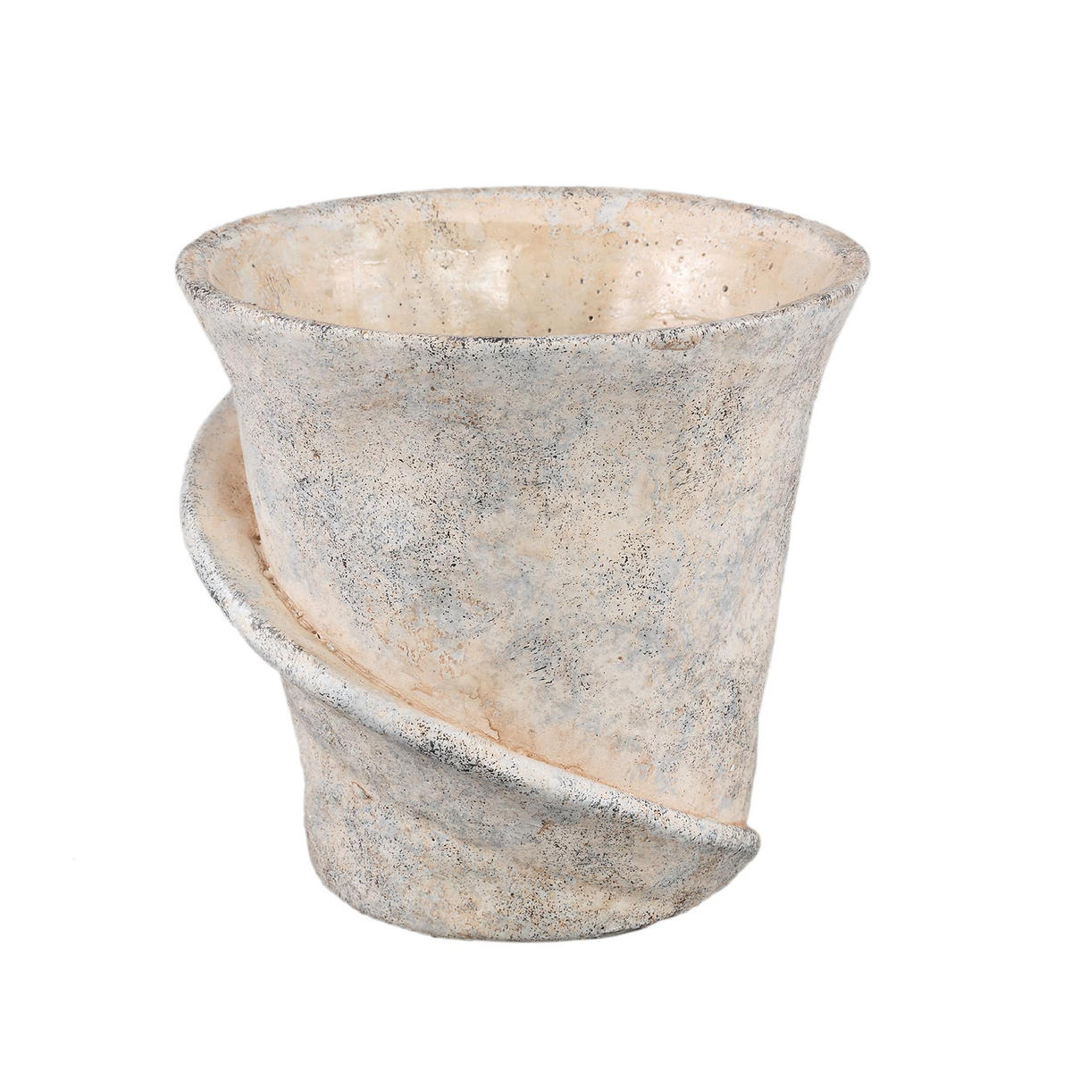 TOPF Iiona Beige 21/20/19cm - Beige, Stein (19cm) - PTMD Collection