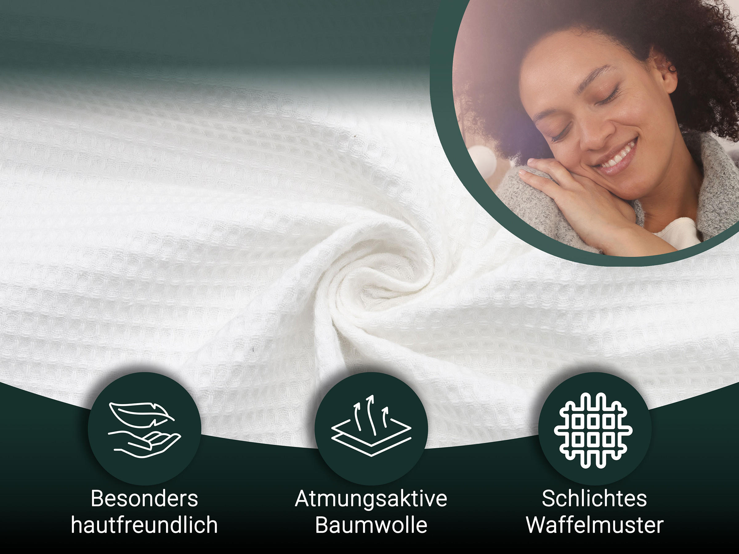 KUSCHELDECKE, 150x200 cm, 100% Baumwolle, Weiß - Weiß, Textil (150/200cm) - Zollner