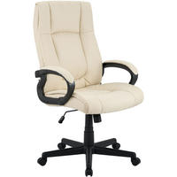 DREHSTUHL Stoff Creme - Creme/Schwarz, Kunststoff/Textil (66/106/70cm) - CLP