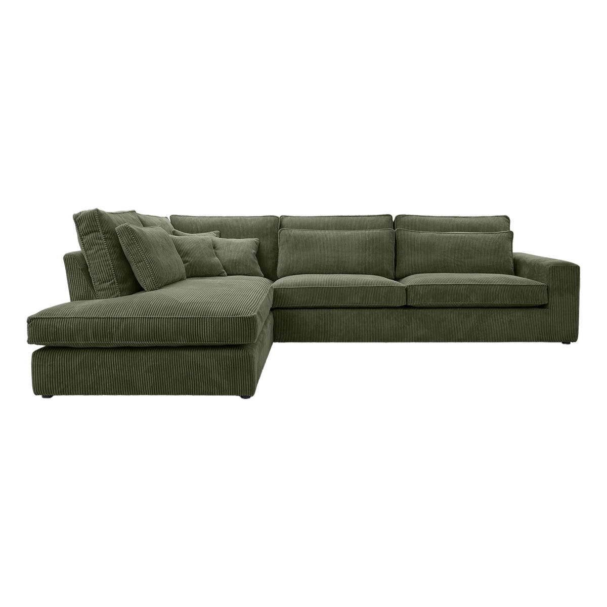 ECKSOFA CAMBO MINI Ohne Schlaffunktion, Grün - Grün, Textil (280/224cm) - Fedve