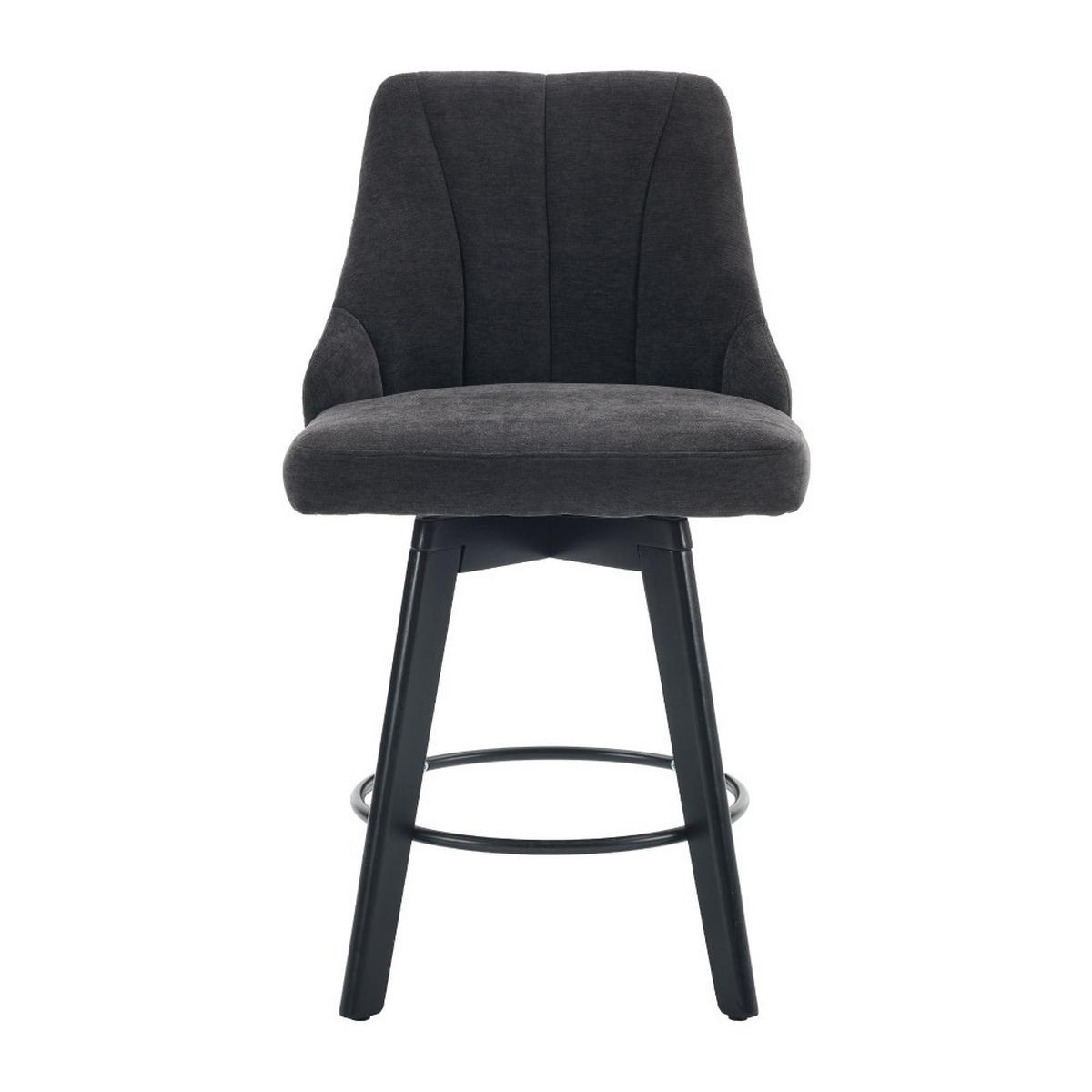 BARHOCKER 2er-Set Grau - Grau, Naturmaterialien (53/94.5/53.5cm)