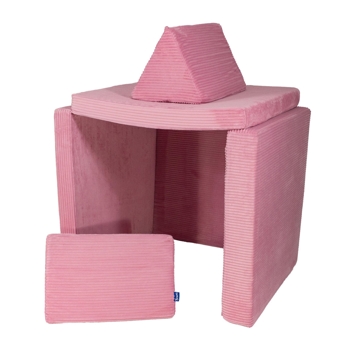 SPIELSOFA pink – XXL-Sofa für Kinder - Pink, Textil (1680/560/840cm) - Bruni