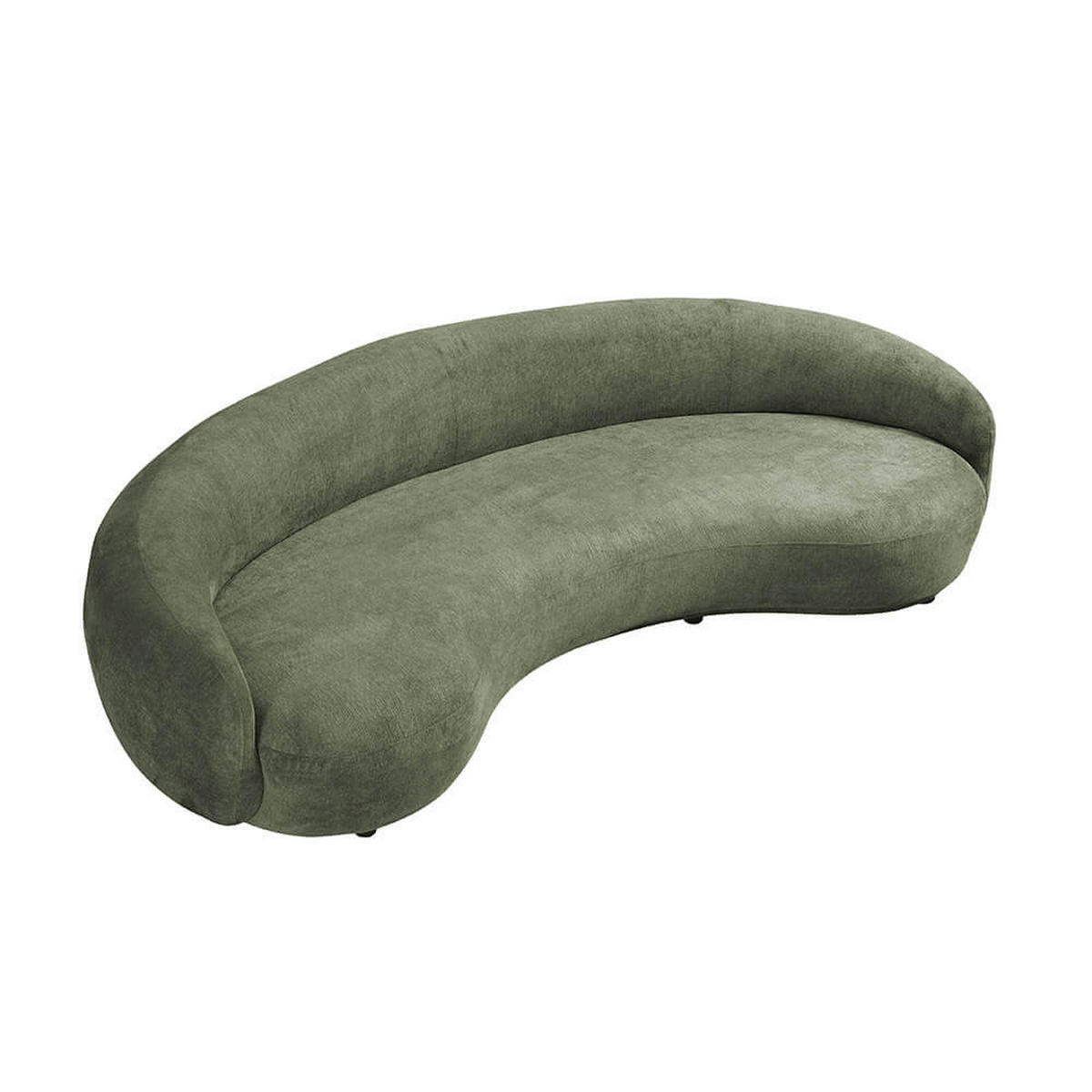 SOFA CASARA Webstoff Dunkelgrün - 258 x 128 x 72 cm - Dunkelgrün, Kunststoff (258/72/128cm) - Home Deluxe