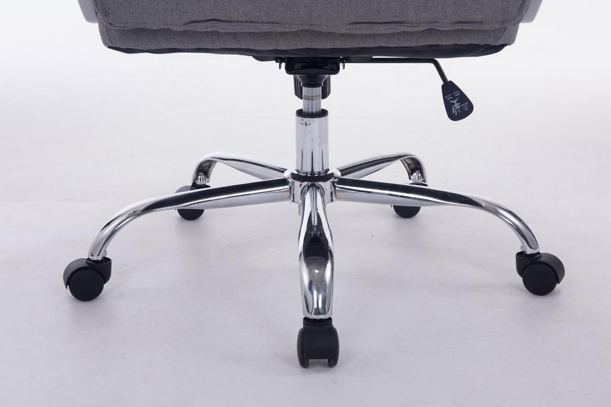 BÜROSTUHL BIG Vancom, Stoff Grau - Grau, Textil/Metall (77/122/77cm) - TPFLiving