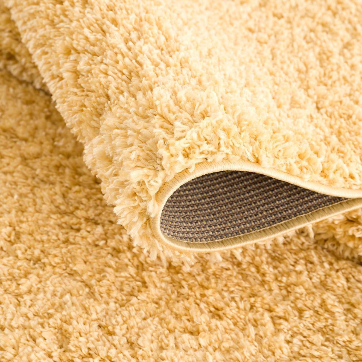HOCHFLOR-TEPPICH Shaggy Pulpy 100 Gelb 80x300 cm - Gelb, Textil (80/300cm) - carpet city