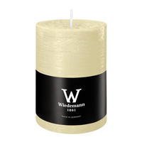 STUMPENKERZE Rustik Marble Style Bisquit 100 x Ø 68 mm, 1 Stück - Beige, Paraffin (7/10cm) - Wiedemann Kerzen