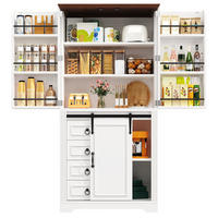 BUFFETSCHRANK Soft-Close Weiß 80/39.8/180 cm - Weiß, Holz (80/180/39.8cm) - PANGIVO