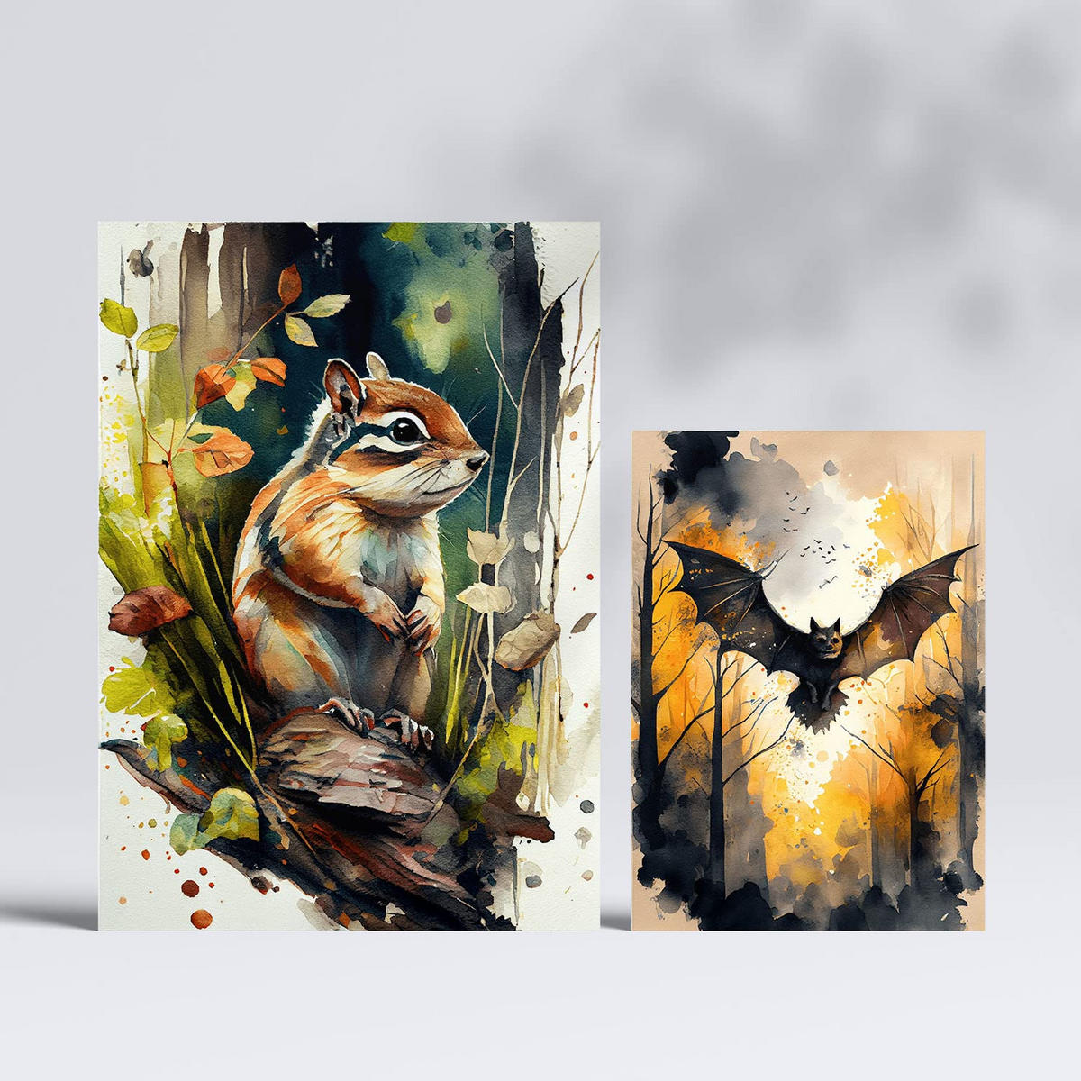 POSTER Set Mit 6 Lebensräume Illustrationen Von Tieren In Naturlandschaften A3 & A4 Rahmenlos - Klar, Papier (29/3cm) - Nacnic