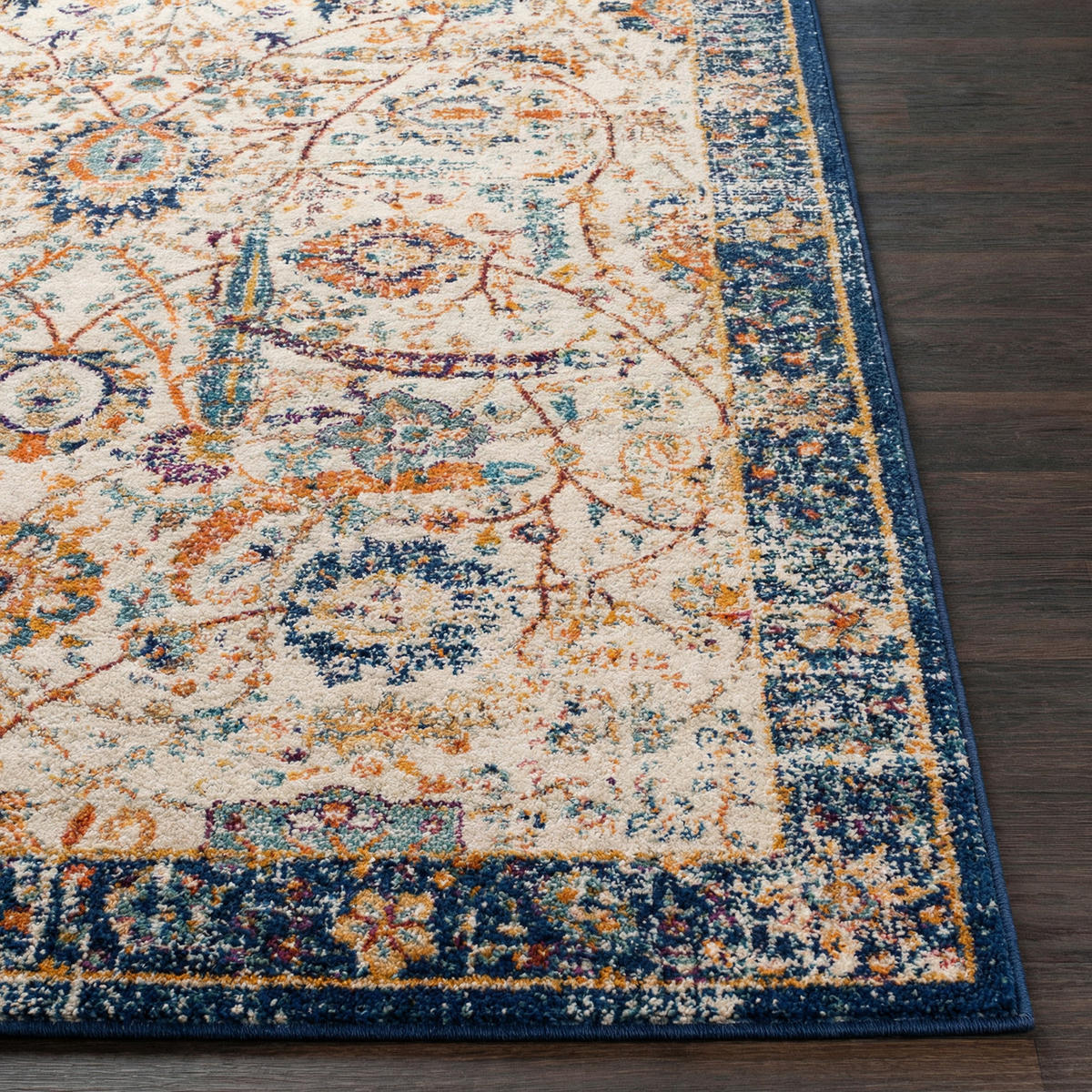 VINTAGE-TEPPICH Kush 120/170 cm Blau - Blau, Textil (120/170cm) - LIVABLISS