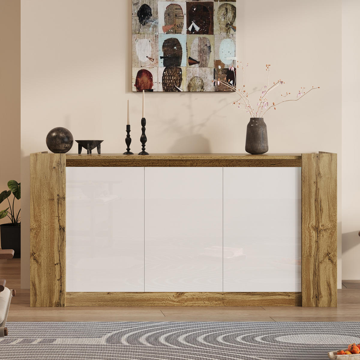 SIDEBOARD Holzoptik 150/40/70 cm - Hellbraun, Holzwerkstoff (40/70.5/150cm) - Urban Meuble