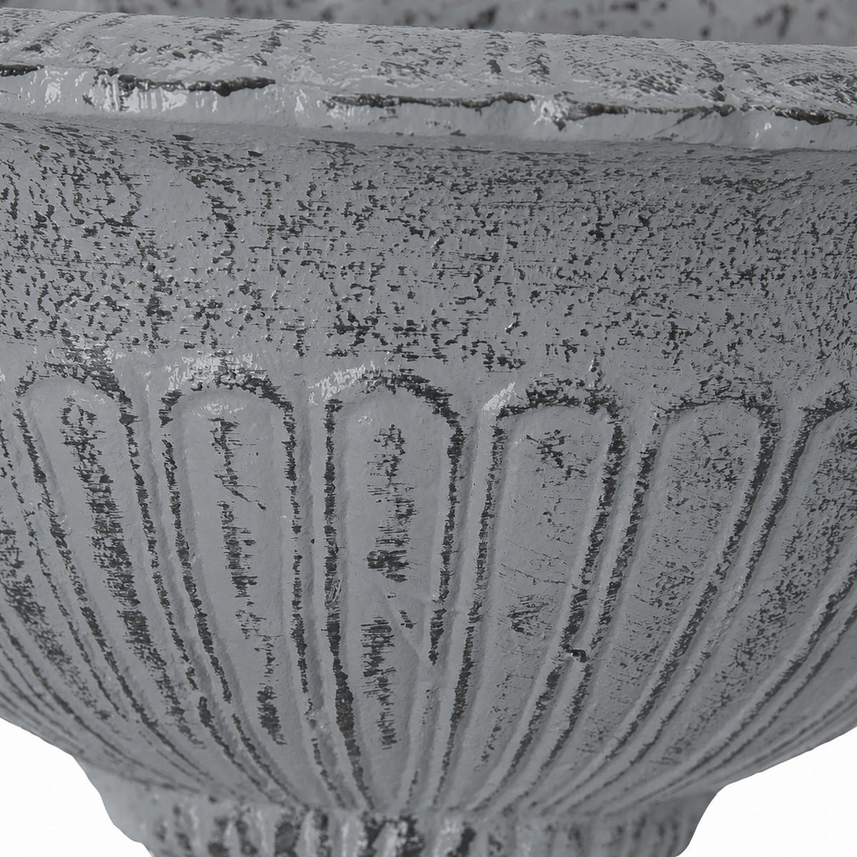 WANDBRUNNEN Grau Antik Aluminiumguss 40 cm - Grau, Metall (13/24.5/40cm) - Relaxdays
