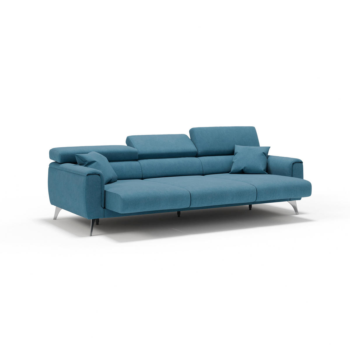 LINEARSOFA Caravaggio - Türkis, Textil (244/73/102cm) - Divani.store