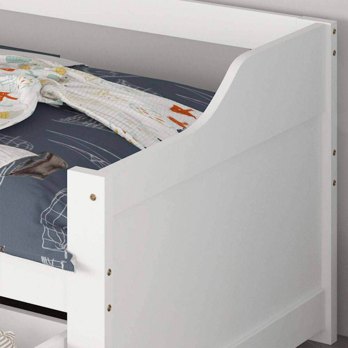 KINDERBETT COSMOS - Weiß - Weiß, Holz/Kunststoff - Home Deluxe
