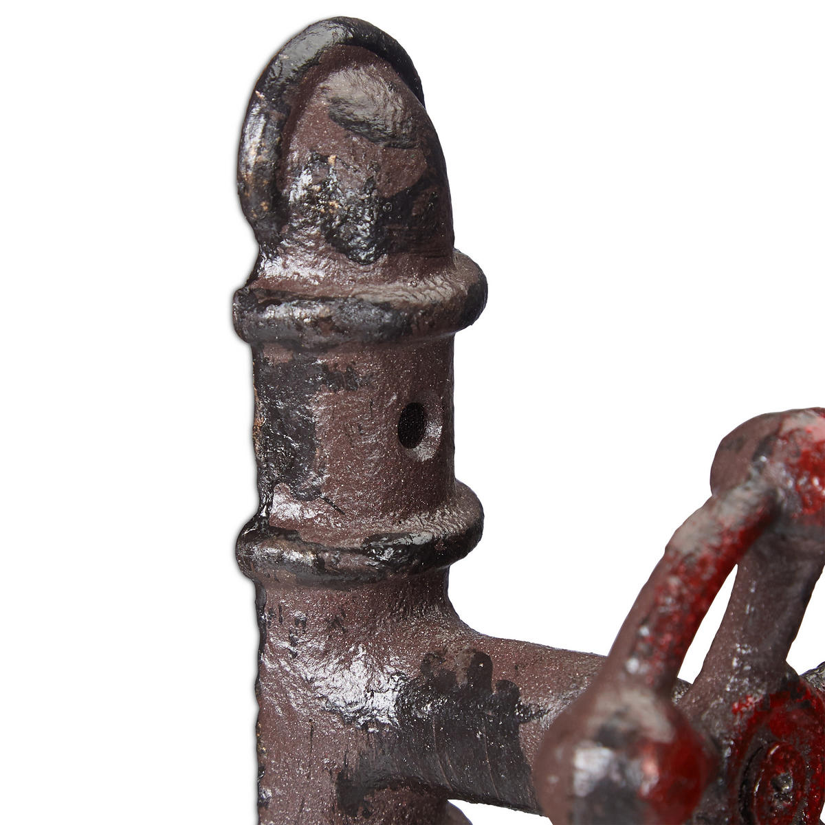 NÁSTENNÝ vešiak - hnedá, kov (46.5/6.5/6cm) - Relaxdays