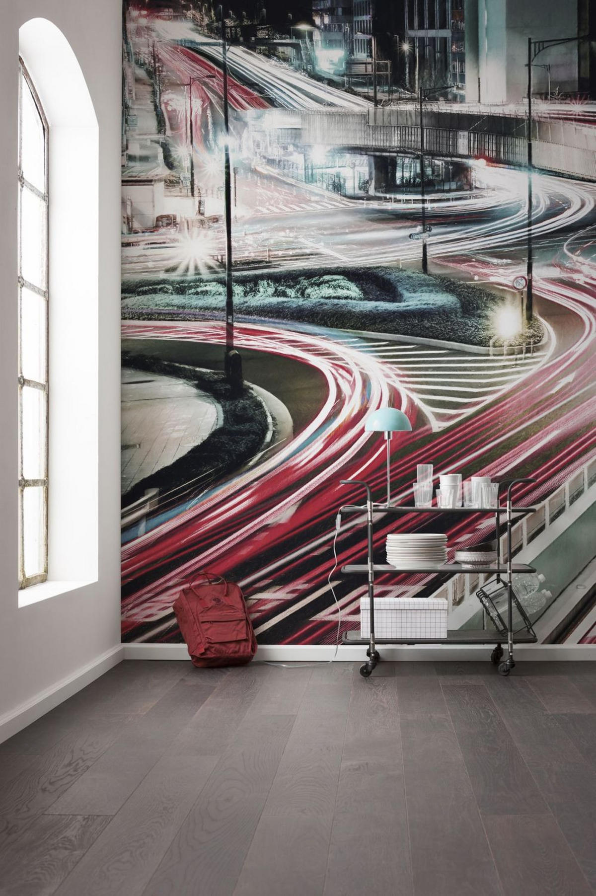 FOTOTAPETE Stadtbild 400 x 250 cm - Rot, Papier (400/250cm) - Sanders & Sanders