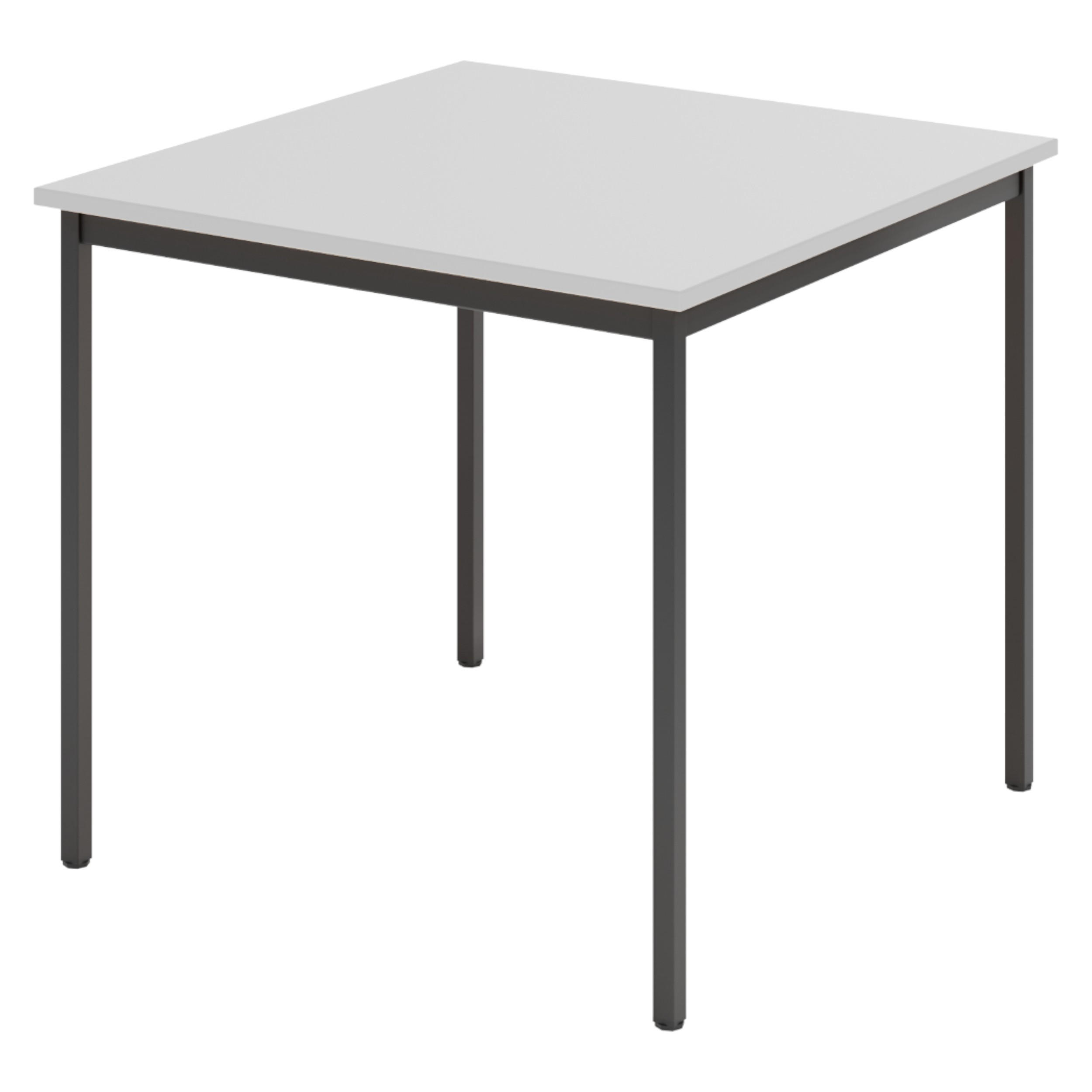KANTINENTISCH Serie-V 80/80/72 cm in Grau/Schwarz - Schwarz/Grau, Holzwerkstoff (80/80/72cm) - bümö